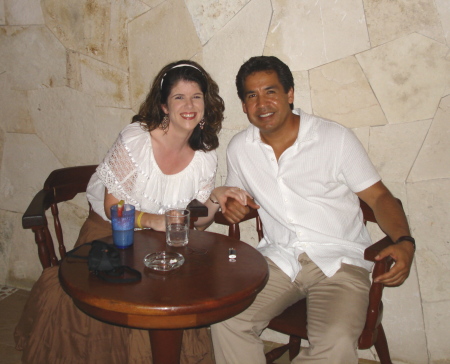 Having drinks in Cancun...