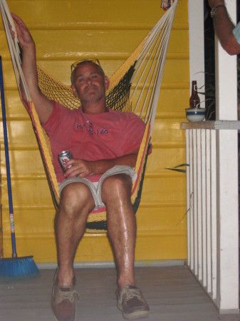 chillin after a long day divin in roatan