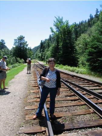 on Canadian train ride