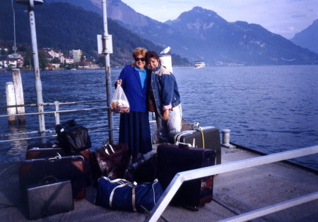 Mom & I in Weggis, Switzerland
