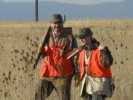 My Son and I bird hunting