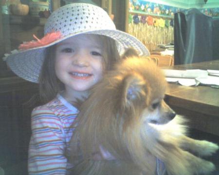 Aj with her new puppy Slade ( Feb. 2010)