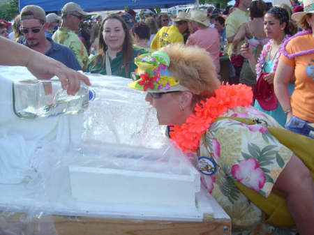 Luge at Buffett concert