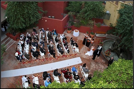 The outdoor ceremony