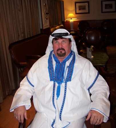 James in Galabeyya Garb