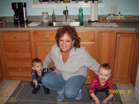 Me and my twin grandsons (thanks to my daughte