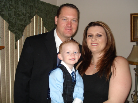 my youngest daughter, her hubby and son