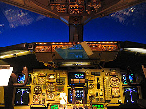 Flight Deck, Boeing 767-300, American Airlines