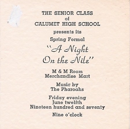 Class of 1970 Prom