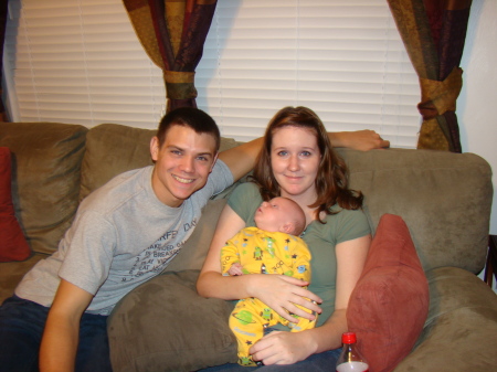 My son Josh his wife and my GRANDSON!