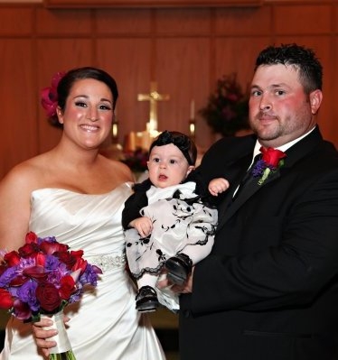 LeAnn, Lilly, & Brian at wedding 11-14-09