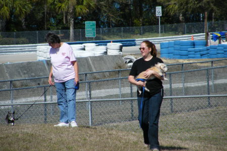 janice,jody and dogs at Sebring
