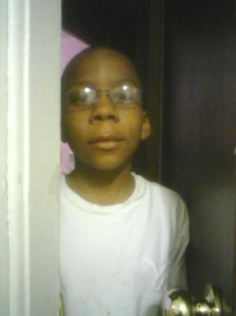 Jaylen with his new glasses