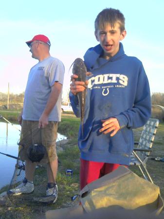 my son josh fishing