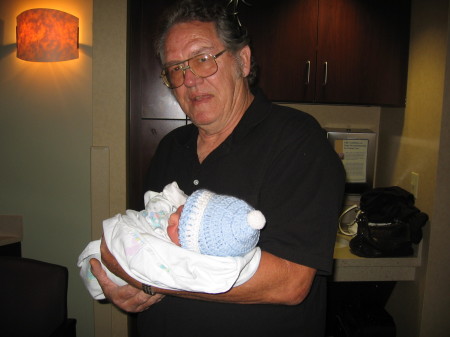 Jr hold Pate Joseph Brown (great grandson)