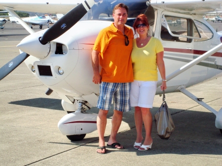 Jeff and I at the Plane
