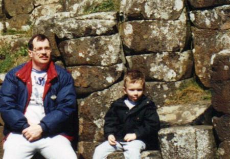 At the Giants Causeway Northern Ireland