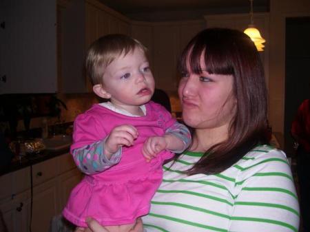 My daughter, Ashlee and granddaughter, Kiera