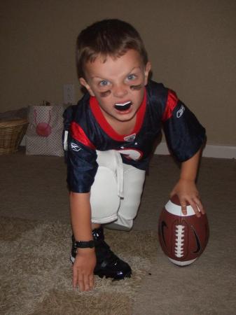 My little football player!