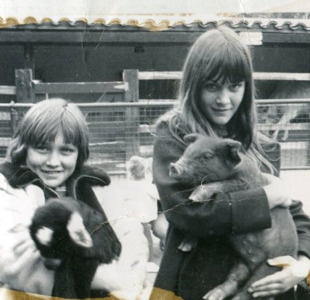 Sister Debbie & Me at Knotts Berry Farm 1969