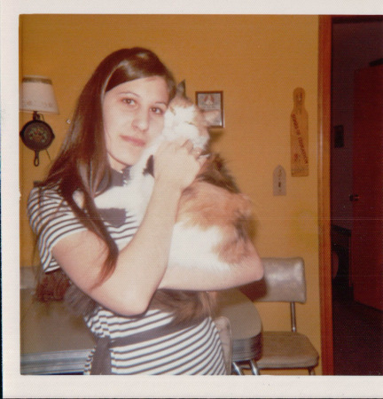 Me and my cat, Fluffy, 1976?