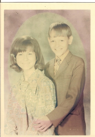 My little bro and I  early 70's