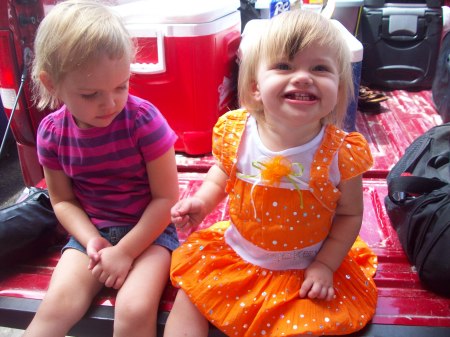 grand babies Autumn and Emma