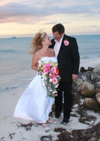 Married on the beach in Cancun, me and mike