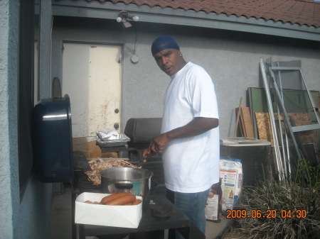Kelvin...getting the grill