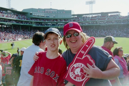 Joey and I in Boston at Fenway