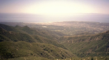 La Cumbre Peak view of Santa Barbara & islands