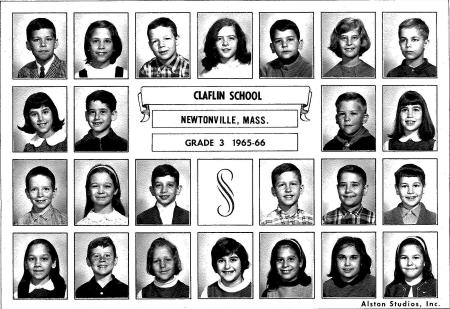 Claflin School Grade 3, Miss Morgan, 1965-66