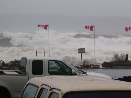 Fall storm in Campbell River BC