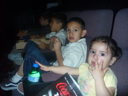 My CRAZY kids at the movies
