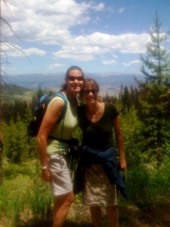 hiking with friends in Colorado July09