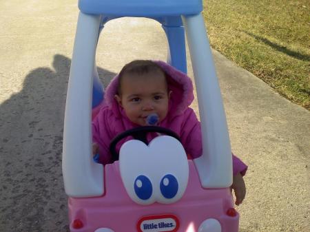 Carmen driving