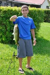 Bret 6.21.09 caught lg mouth bass