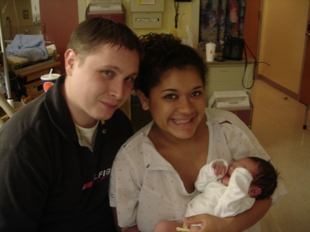 Thomas, Evy and Baby Jayden, 1 hour old!