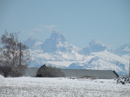 The Teton Mountains in Wy