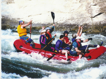 Rafting the Wenatchee in my boat w/friends 99