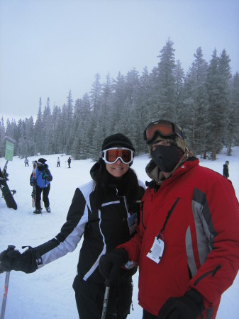 me and my son, Joe, skiing in Angel Fire