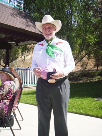 Serving Tea to our Guests at the Ranch