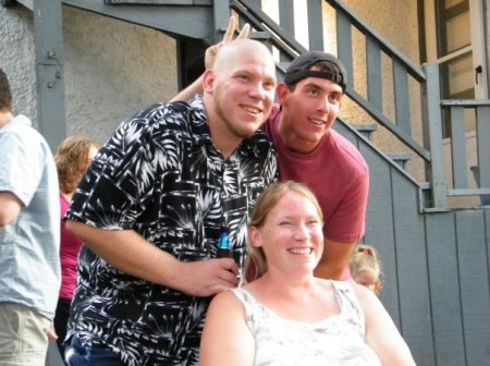 my kids, Chris, Jen and Michael  Aug. 2009