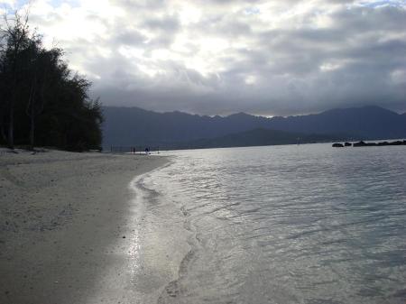 private beach at Marine base