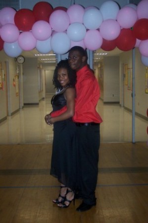 One Of My Twins At A Valentine's Dance