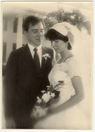 Wedding day, August 1983