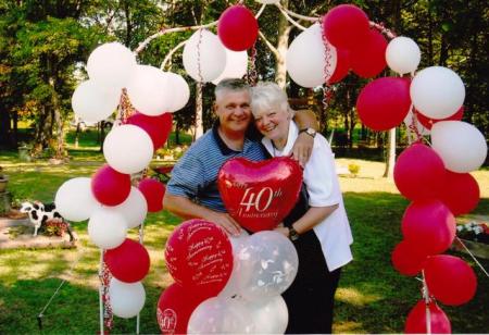 Another of Sandi & I on our 40th