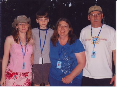 Family on vacation in 2009
