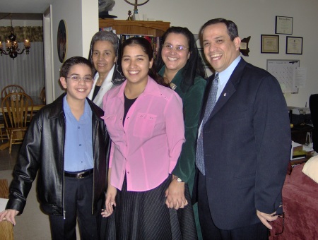 Family right before going to church