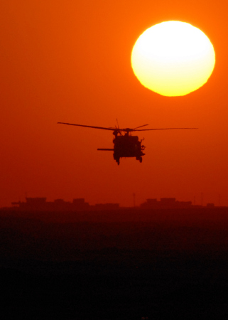 MH60 at Sunset